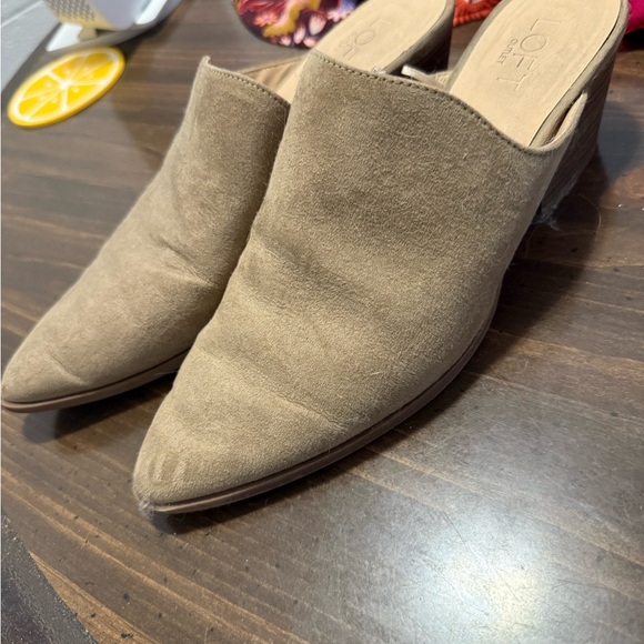 LOFT Women's Beige Mules - Picture 1 of 3